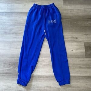 SNDYS. Sevens Sweatpants in Blue Size XS - SOLD OUT RARE COLOR
